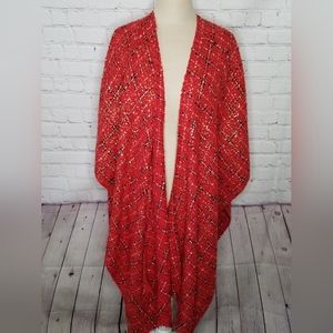 Chico's Wrap Cardigan Cape Festival Classic Office Comfort OSFM